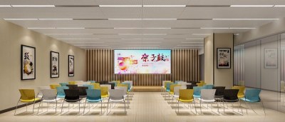 现代教室3D模型下载